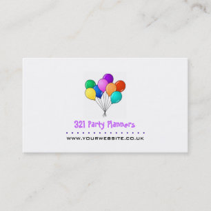Party Planner Visitekaartje (Balloon Logo)