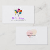 Party Planner Visitekaartje (Balloon/Stars Logo) (Voorkant / Achterkant)