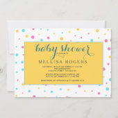 Party Polka Dot Invitation Kaart (Voorkant)