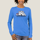 Party Pooped Westie Lover Tri-Blend Shirt (Voorkant)