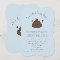 Party Pooper Birthday Invitations