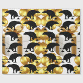 Party Pooper Hilarische Pooping Dog Cadeaupapier (Vlak)