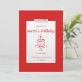 Party Pop! Editable Birthday Invitation – Fun & Co Kaart (Staand voorkant)