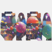 Party Pop Gift Box met handvatten – Balloon Celebr Bedankdoosjes (Ongevouwen)