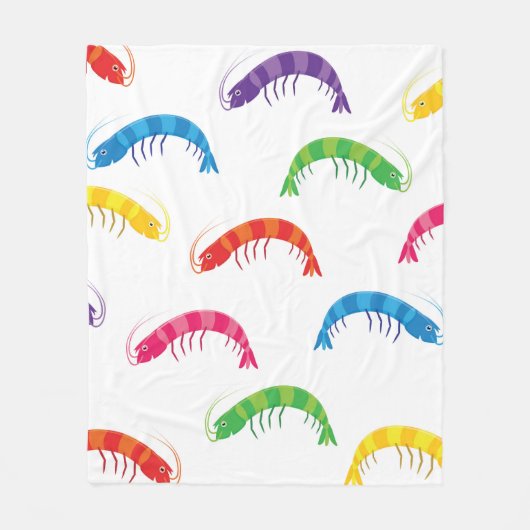 Party Prawns Fleece Deken (Voorkant)