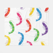 Party Prawns Fleece Deken (Voorkant (Horizontaal))