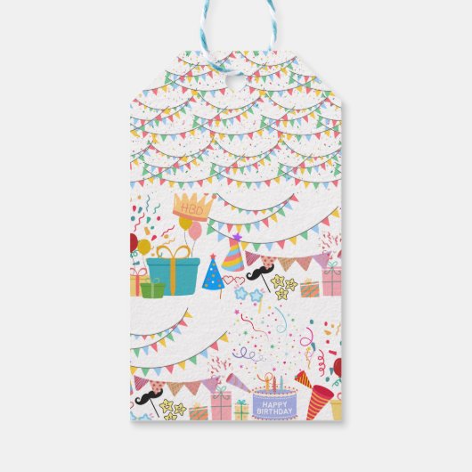 Party Props Colorful Cadeaulabel (Achterkant)