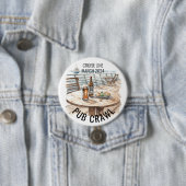 Party Pub Crawl Cruise Line Bachelorette Ronde Button 7,6 Cm (In situ)