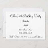 Party Puffin Row Birthday Invitation Kaart (Achterkant)