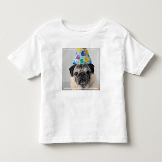 Party Pug Kinder Shirts (Voorkant)
