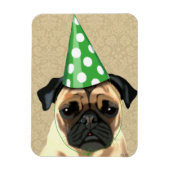 Party Pug Magneet (Verticaal)