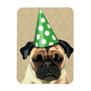 Party Pug Magneet