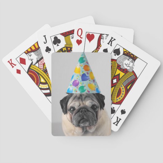 Party Pug Pokerkaarten (Achterkant)