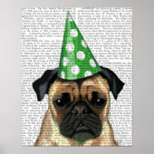Party Pug Poster (Voorkant)