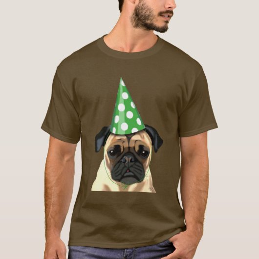 Party Pug T-shirt (Voorkant)