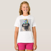 Party Pug T-shirt (Voorkant volledig)