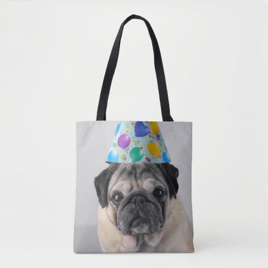 Party Pug Tote Bag (Voorkant)