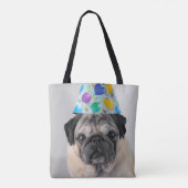 Party Pug Tote Bag (Achterkant)