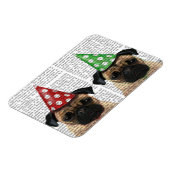 Party Pugs Pair Magneet (Linkerzijde)
