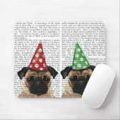 Party Pugs Pair Muismat (Met muis)