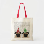 Party Pugs Pair Tote Bag (Voorkant)