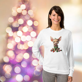 Party Pup Christmas Dog Vrouwen T-shirt