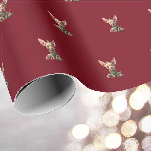 Party Pup Christmas Dog Wrapping Paper Cadeaupapier