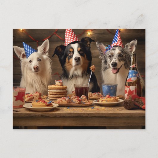 Party Pups Briefkaart (Voorkant)