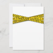 Party Quiz Politiepartij met Crime Scene Tapes Kaart (Achterkant)