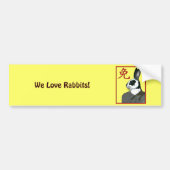 Party Rabbit Bumpersticker (Voorkant)