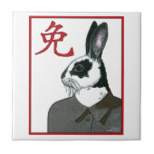 Party Rabbit Tegeltje (Voorkant)