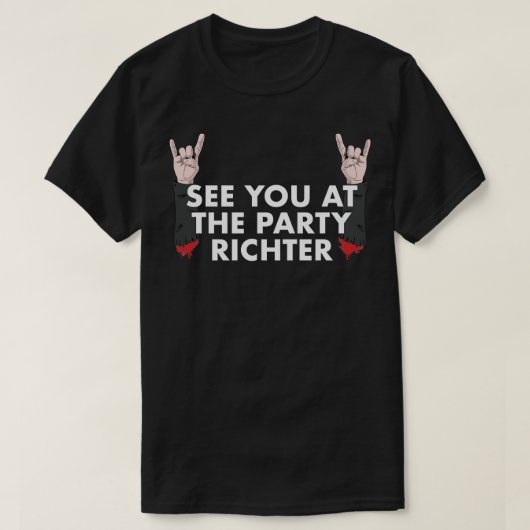 Party Richter T-shirt (Design voorkant)