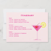 Party Roze Nashville Weekend Bachelorette Kaart (Achterkant)