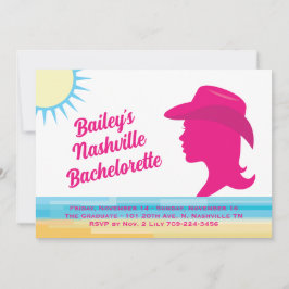 Party Roze Nashville Weekend Bachelorette wit Kaart