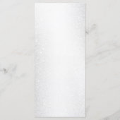 Party Roze Waterverf Flowers Glanzende Glitter Menu (Achterkant)