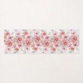Party Roze Waterverf Flowers Glanzende Glitter Mod Yogamat (Achterkant (horizontaal))
