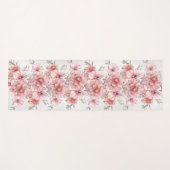 Party Roze Waterverf Flowers Glanzende Glitter Mod Yogamat (Voorkant (horizontaal))