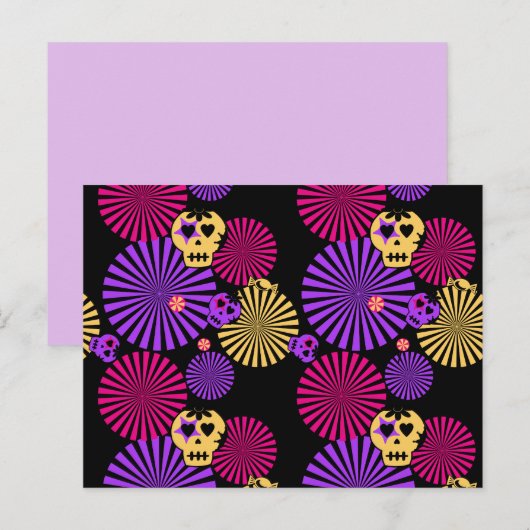 Party schedels briefkaart (Voorkant / Achterkant)