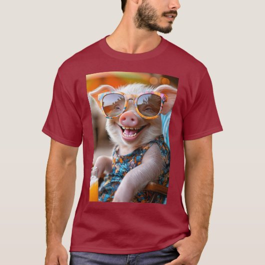 Party-Schwein - Urlaubsmodus ON T-shirt (Voorkant)