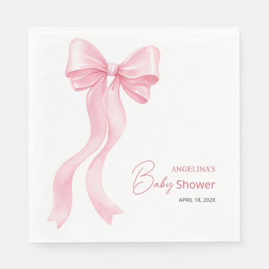 Party servetten voor baby shower met schattige boo (Voorkant)