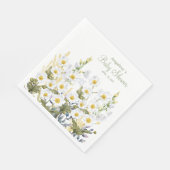 Party servetten voor baby shower met schattige faw (Hoek)