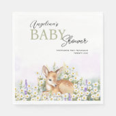 Party servetten voor baby shower met schattige faw (Voorkant)