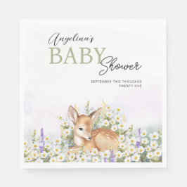 Party servetten voor baby shower met schattige faw