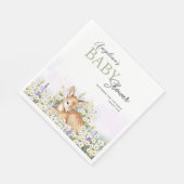 Party servetten voor baby shower met schattige faw (Hoek)