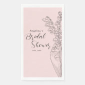 Party servetten voor een bruid douche. (Voorkant)