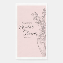 Party servetten voor een bruid douche.