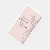 Party servetten voor een bruid douche. (Hoek)