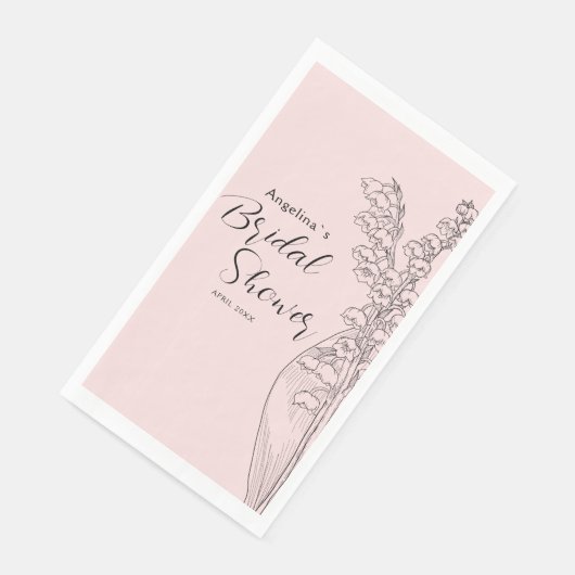Party servetten voor een bruid douche. (Hoek)