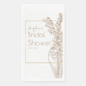 Party servetten voor een bruid douche. (Voorkant)