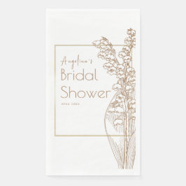 Party servetten voor een bruid douche.